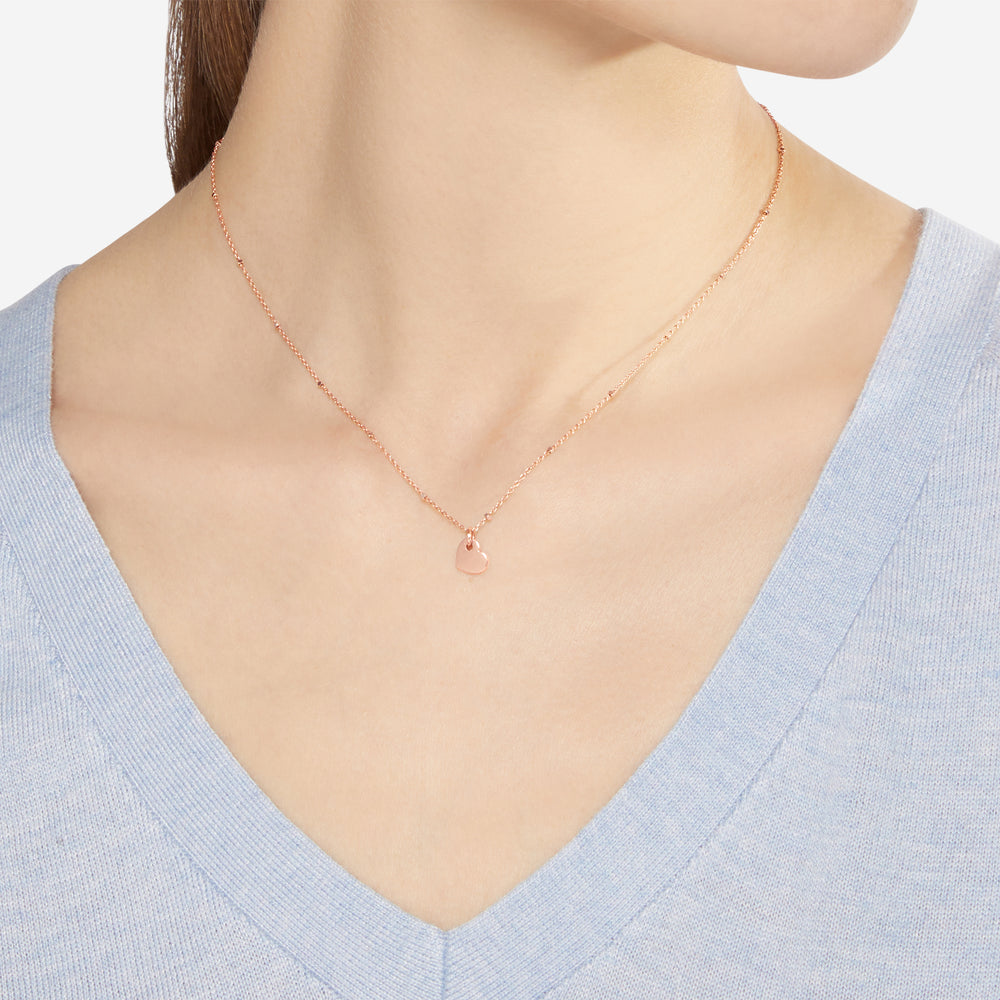 DoDo Halskette - Mini-Herz – DCC4003_HEART_0009R – Roségold - Halskette für Damen