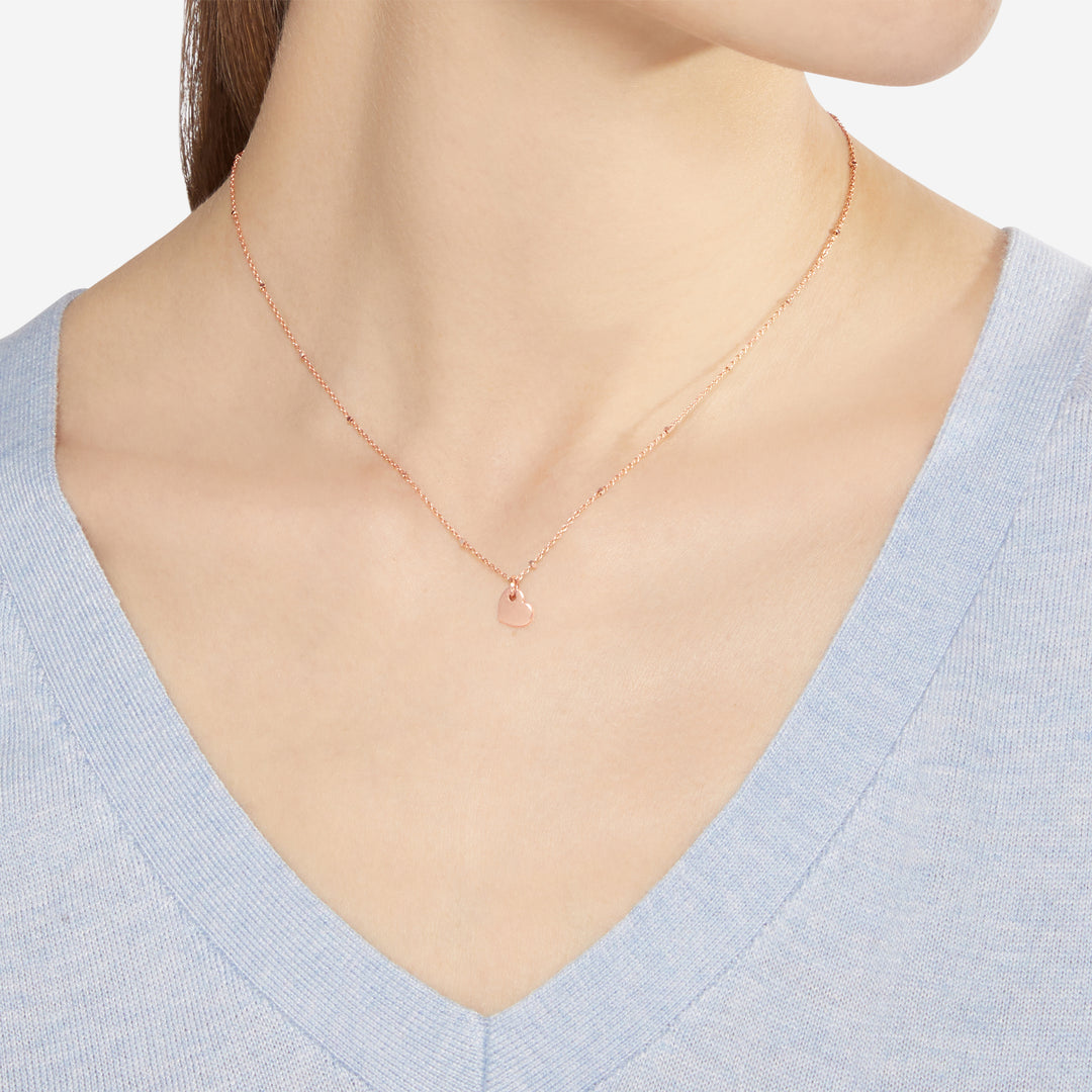 DoDo Halskette - Mini-Herz – DCC4003_HEART_0009R – Roségold - Halskette für Damen