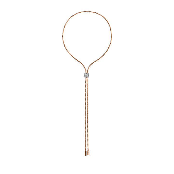 Fope Aria Collier 89403CX_B_R_RBX aus Rosé- & Weißgold, Ronde mit Diamantbesatz.