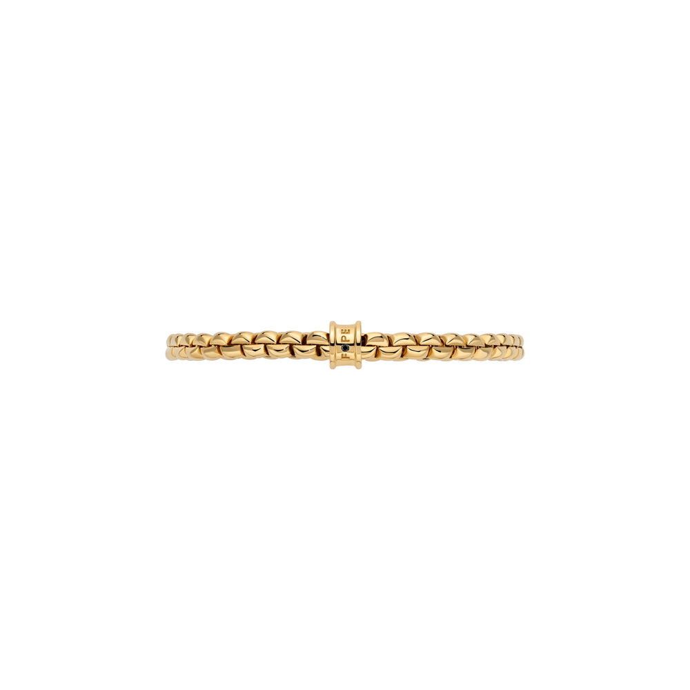 FOPE - Armband - Flex'it Eka - 01M10BX_BN_G_XGX - Gelbgold - schwarzer Diamant - Armschmuck für Herren und Damen in Mönchengladbach kaufen