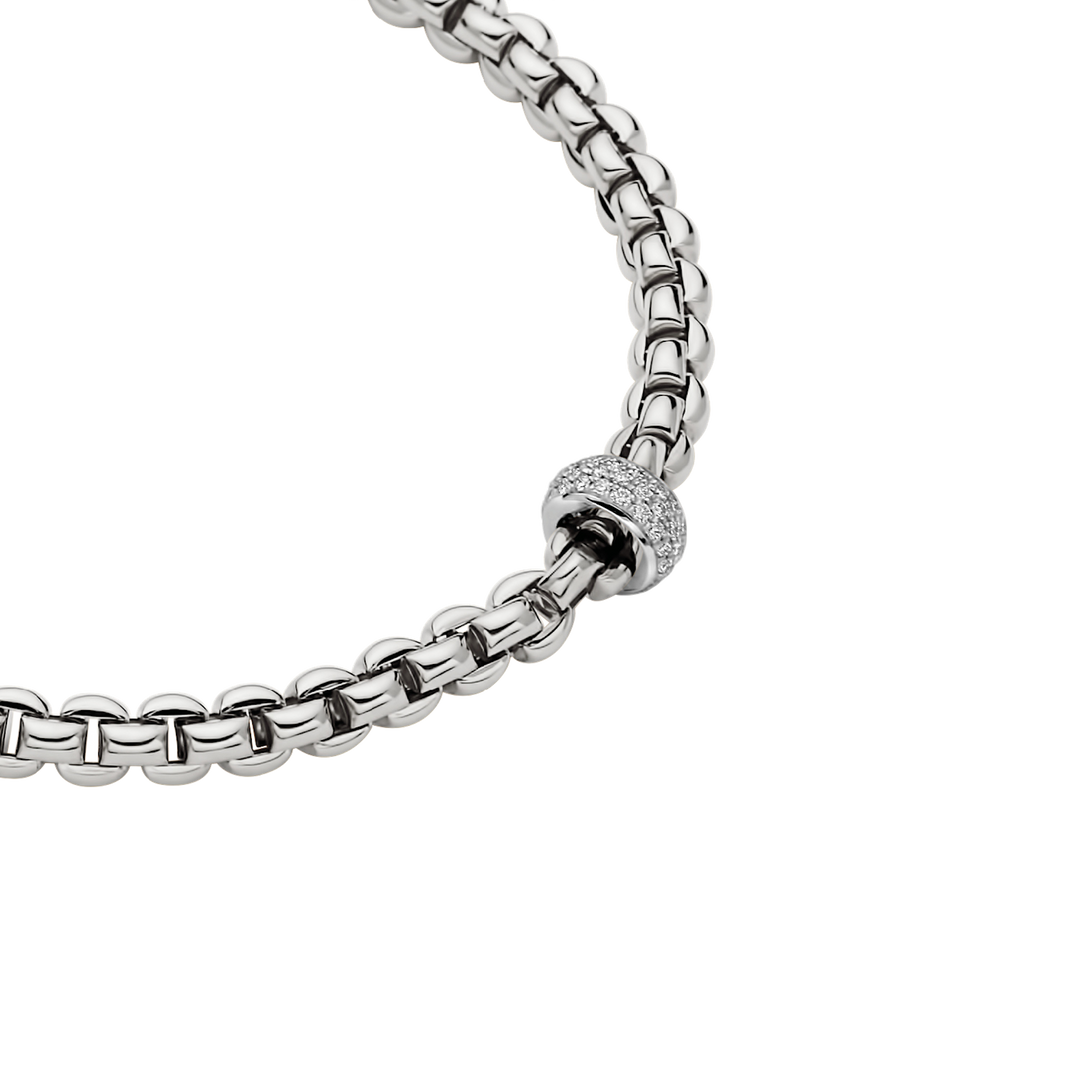 FOPE Eka Kette – 72110CX_PB_R_XBX – Weißgold – Diamanten- Halskette für Damen bei Juwelier Krebber