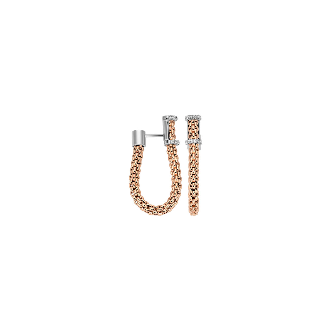 Fope - Ohrringe - Essentials - 10E08OX_BB_R_XBX_000 - Rosé- Weißgold - Diamanten - Ohrschmuck