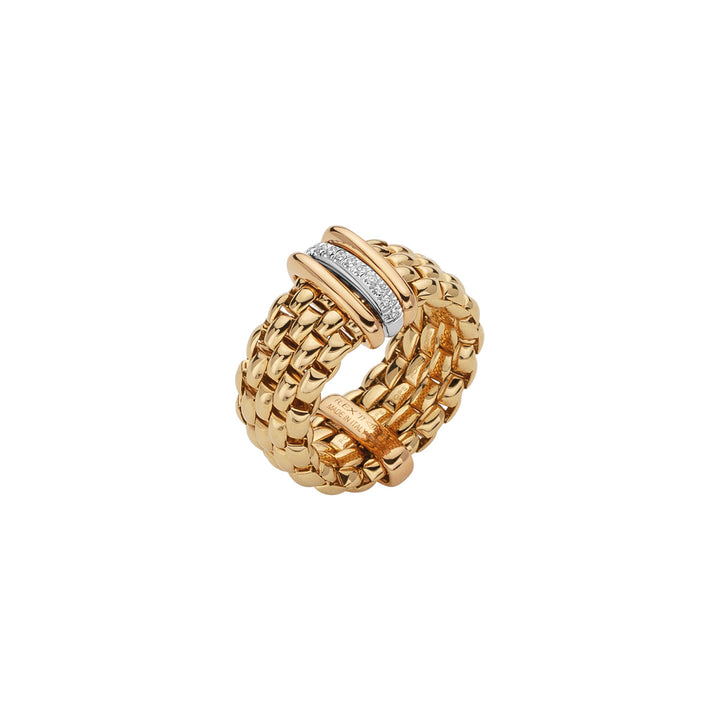 FOPE Panorama Ring - 58704AX_BB_G_GBG - Gelbgold - Diamanten - Damenring 