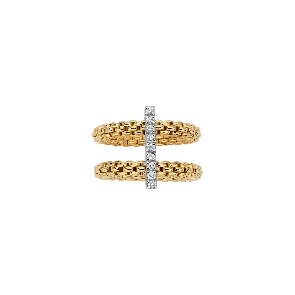FOPE - Ring - Flex'it Prima - 74008AX_BB_G_XBX - Gelbgold - Diamanten - Damenring bei Juwelier Krebber