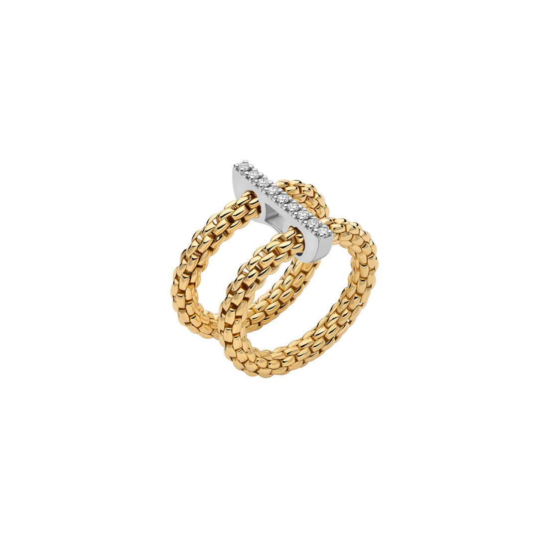 FOPE - Ring - Flex'it Prima - 74008AX_BB_G_XBX - Gelbgold - Diamanten - Damenring