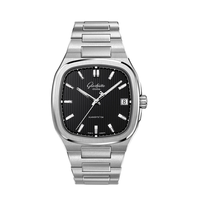 Glashütte Original - 70s Limited Edtion - 1-36-10-04-02-86 – Automatikwerk – schwarz - 39 mm x 39 mm - Herrenuhr