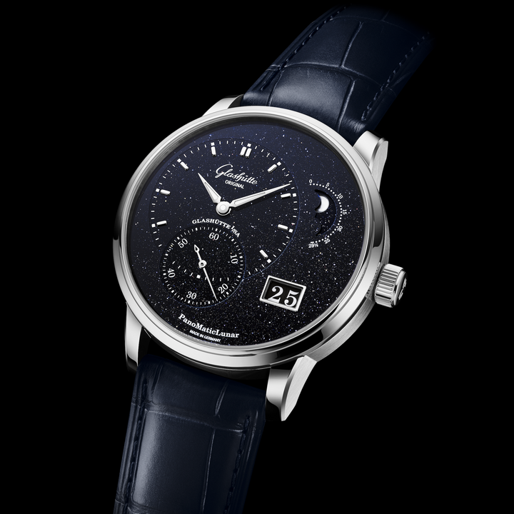 Glashütte Original - PanoMaticLunar Limited Anniversary Edition - 1-92-14-01-03-61 – Automatikwerk – blau - 40 mm - Herrenuhr Special Edition