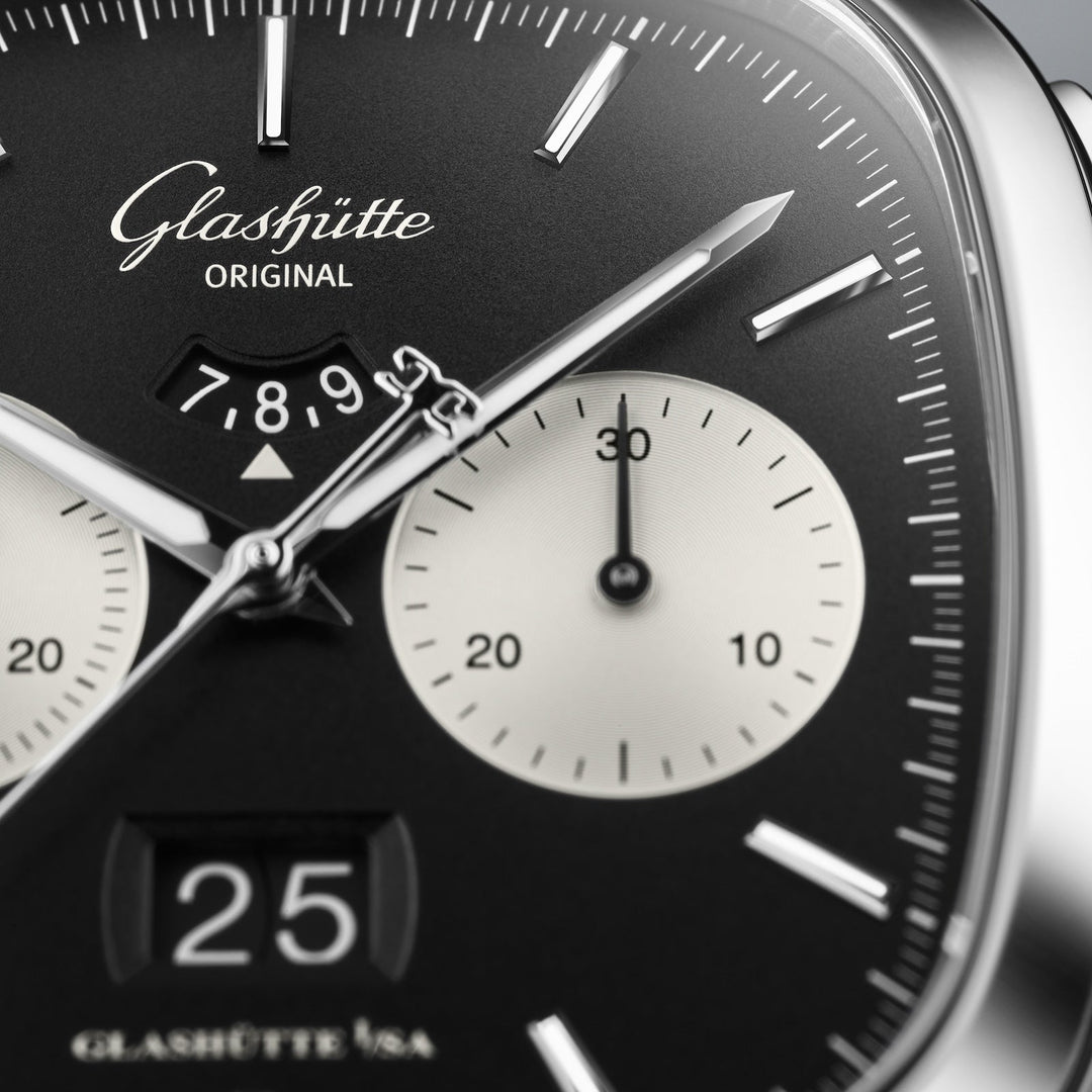 Glashütte Original - Seventies Chronograph XV Limited Edition- 1-37-02-21-02-70 – Automatikwerk – schwarz - 40 x 40 mm - Herrenuhr Chronograph
