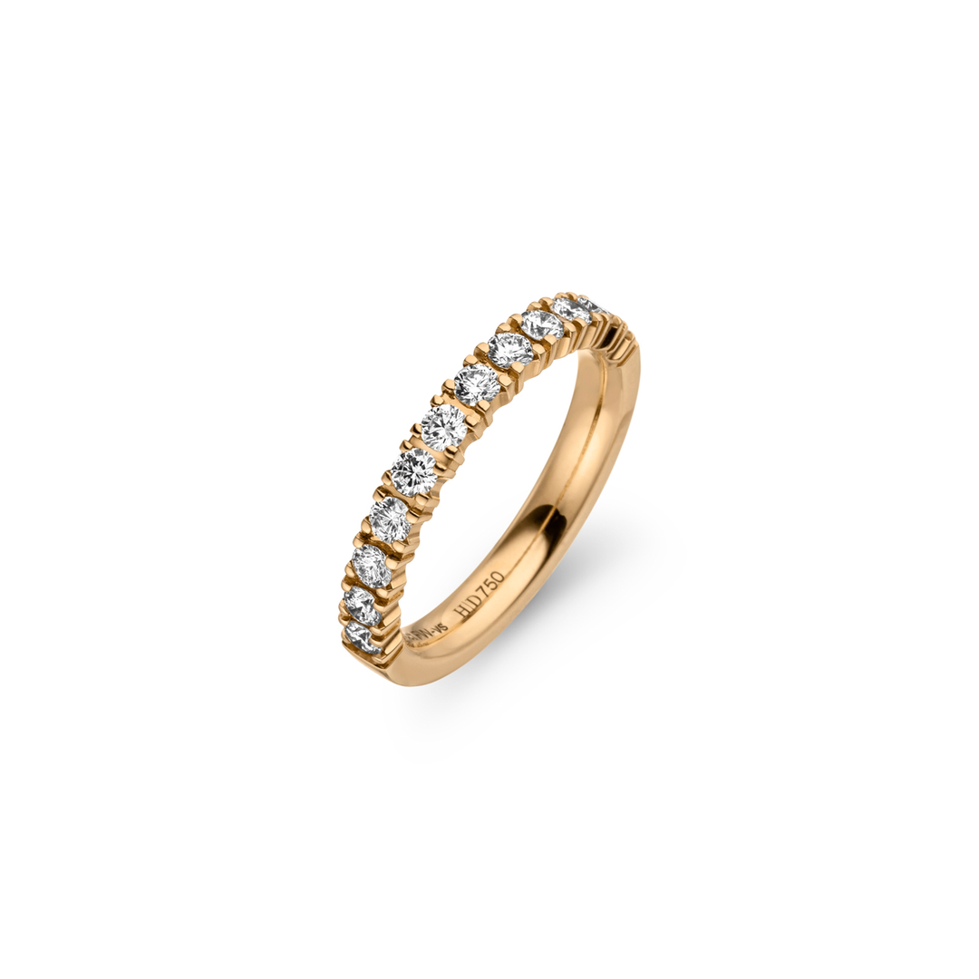Henrich & Denzel - Solana Memoire Ring. Bleibende Erinnerung – R0905.12000 – Roségold – Diamanten - Beisteckring für Damen