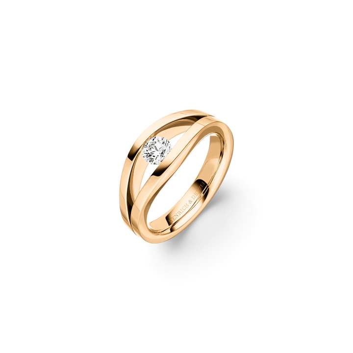 Henrich & Denzel - Ring Tensio – R7500.02000 – Roségold – Diamant - Ring für Damen