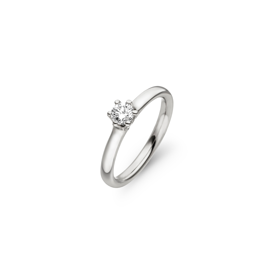 Henrich & Denzel - Diva Verlobungsring – Platin – Diamant - Verlobungsring für Damen mit einem Diamanten 0,30 ct.