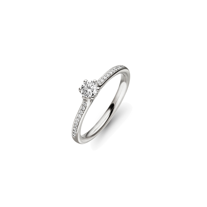 Henrich & Denzel - Verlobungsring - Diva Solitär Memoire - PS006.0300 - Platin - Diamanten - Damenring