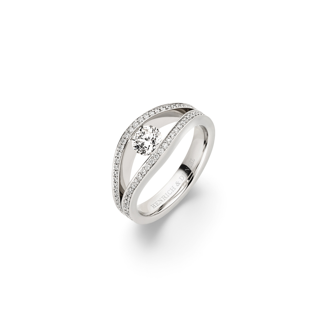 Henrich &amp; Denzel - Ring Tensio – P7501.05000 – Platin – Diamanten - Ring für Damen