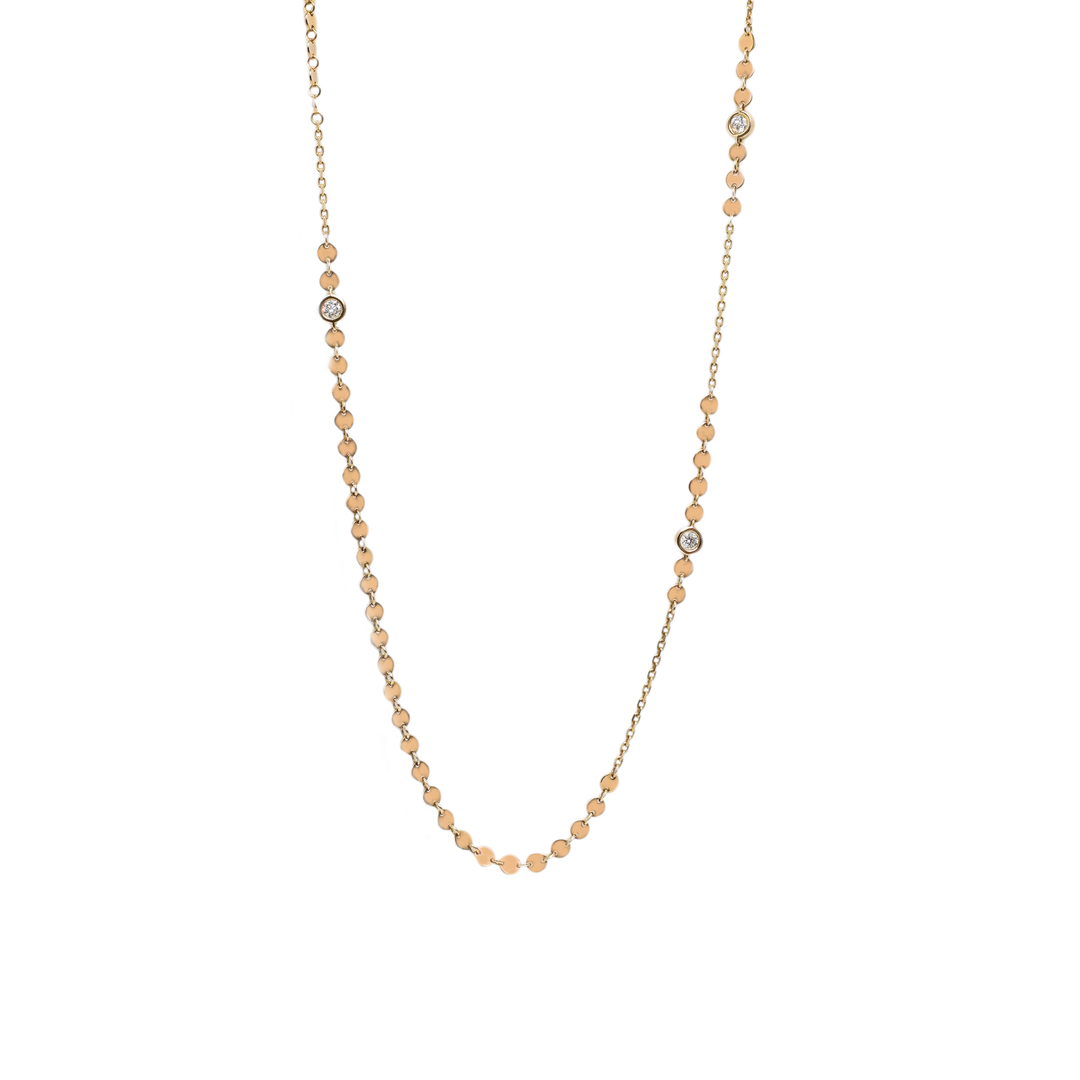 Krebber - Halskette Herz - 002-EL-14 - Roségold - Diamanten - Halskette für Damen