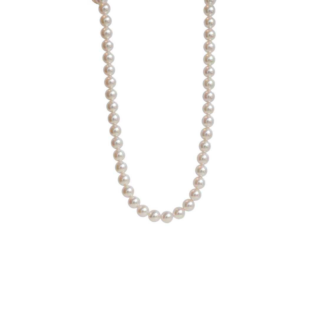 Akoyazuchtperlen Strang aus 47 Perlen ca. 8,5-9mm