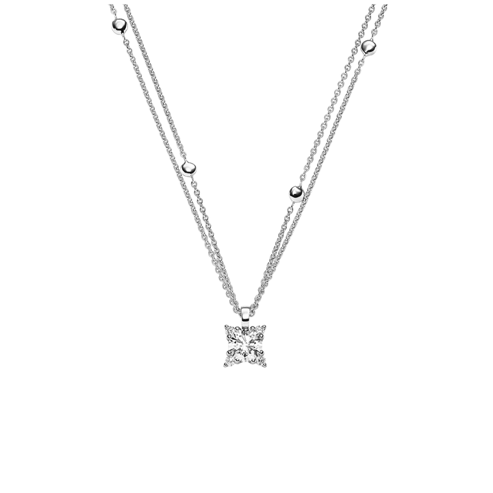 Halskette von Leo Wittwer aus der Candlelight-Kollektion mit der Referenz 31-1006371-1000 aus Weißgold mit Diamanten