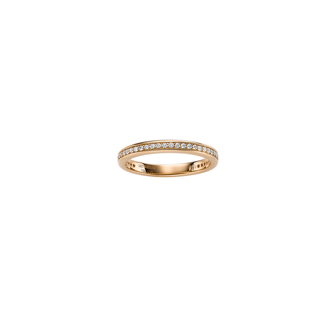 Leo Wittwer Memoire Ring 11-0919173-1003 aus Roségold und Diamanten