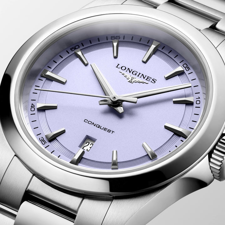 Longines Conquest - L3.350.4.02.6 – Quarzwerk – Lavendel - 30 mm - Damenuhr in Mönchengladbach kaufen