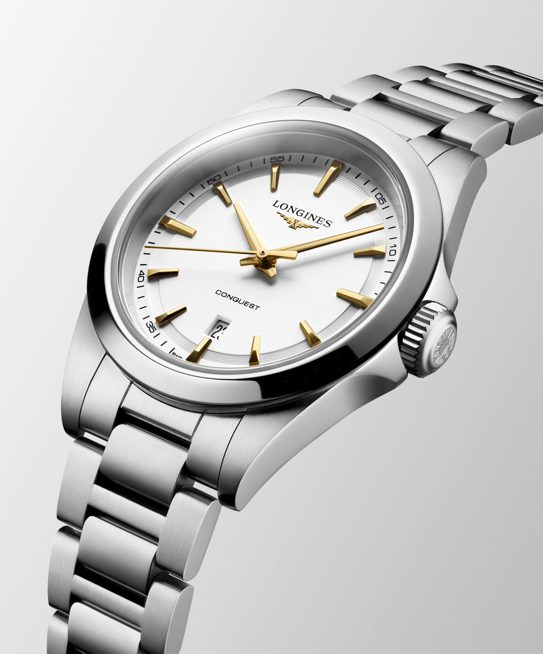 Longines Conquest - L3.350.4.12.6 – Quarzwerk – weiß - 30 mm - Damenuhr