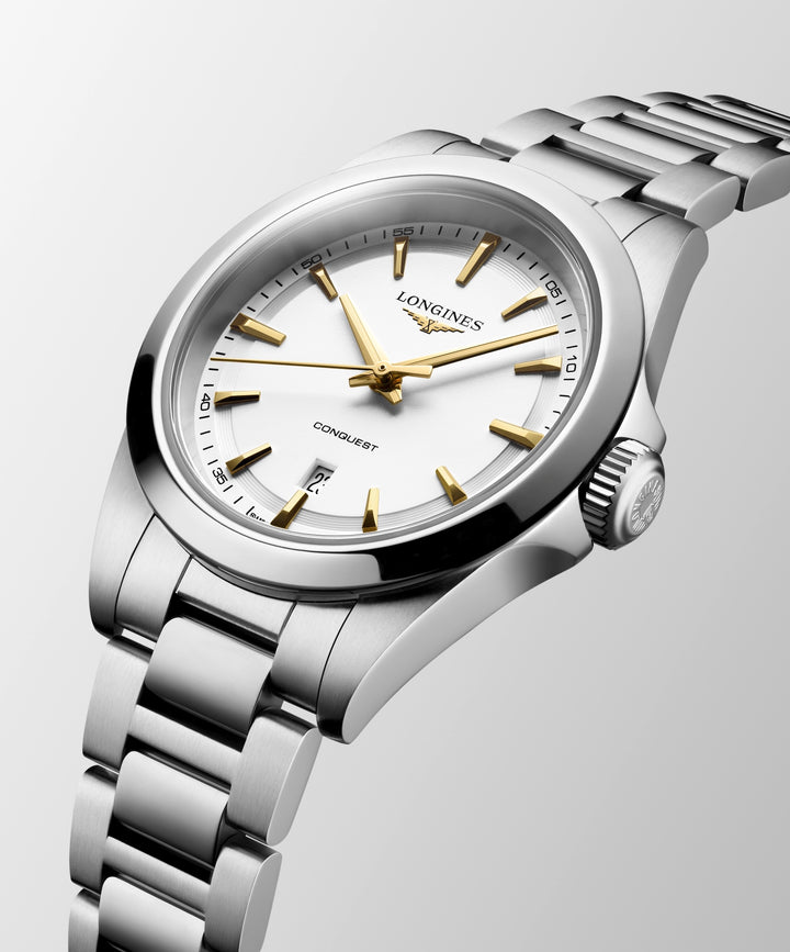 Longines Conquest - L3.350.4.12.6 – Quarzwerk – weiß - 30 mm - Damenuhr