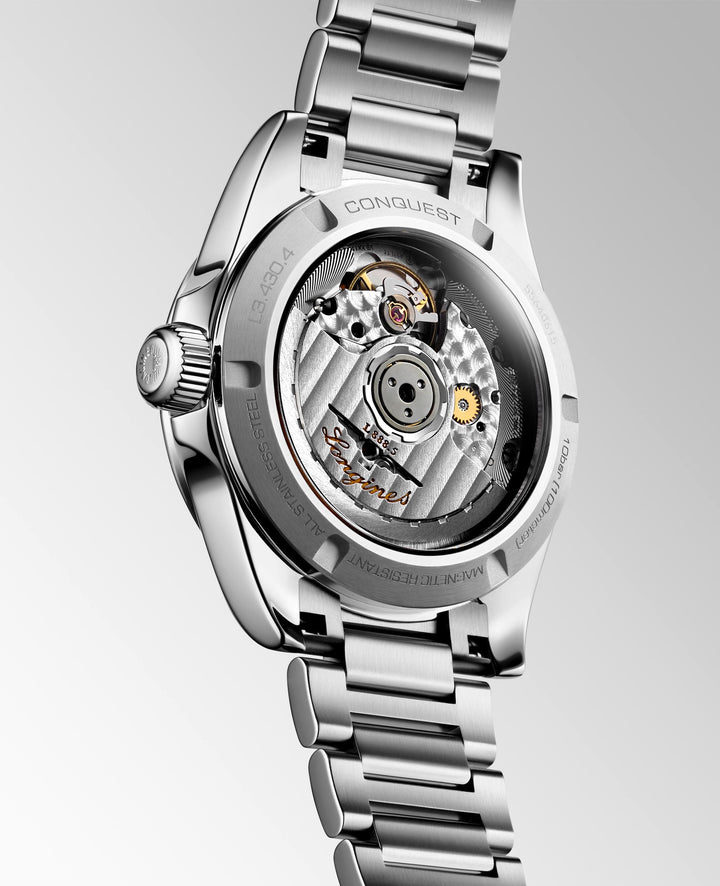 Longines Conquest - L3.430.4.92.6 – Automatikwerk – hellblau - 34 mm - Damenuhr mit Saphirglasboden