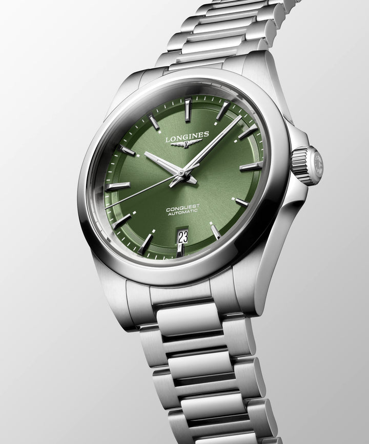 Longines Conquest – L3.720.4.02.6 - Automatikwerk – grün - 38 mm - Herren- und Damenuhr