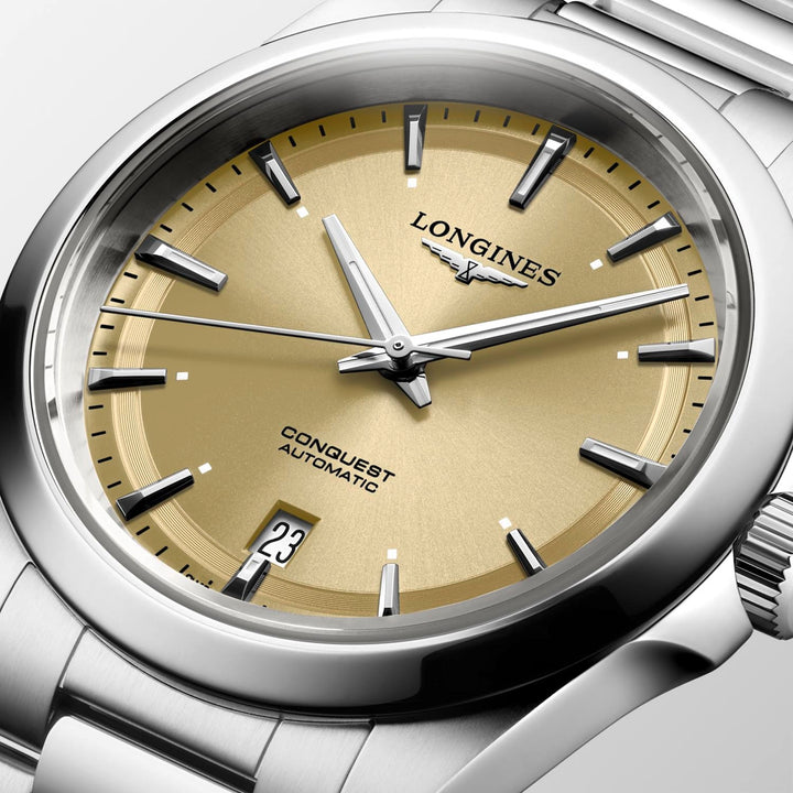 Longines Conquest – L3.720.4.62.6 - Automatikwerk – gelb - 38 mm - Herren- und Damenuhr