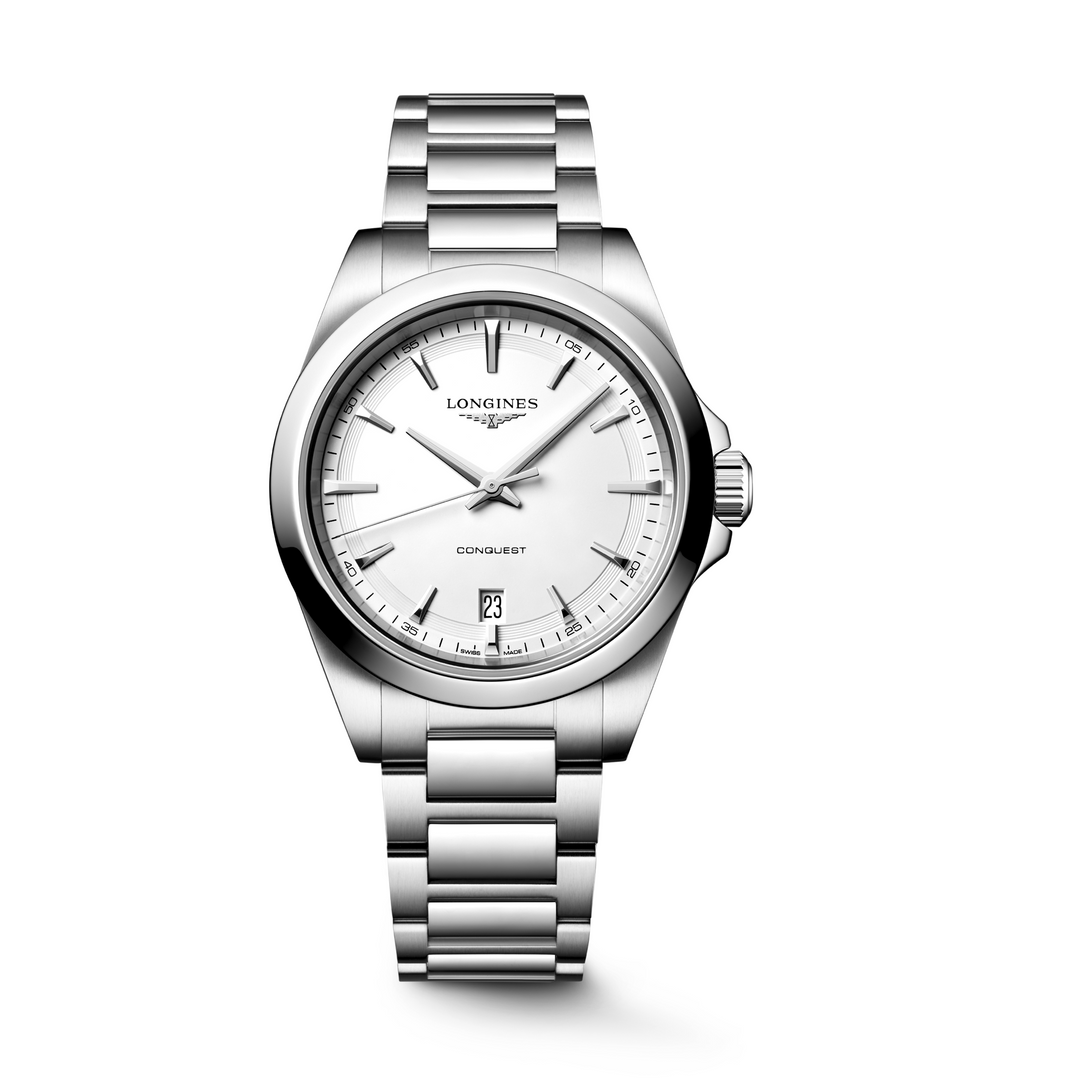Longines - Conquest - L3.750.4.12.6 – Quarzwerk – weiß - 38 mm - Damen- und Herrenuhr