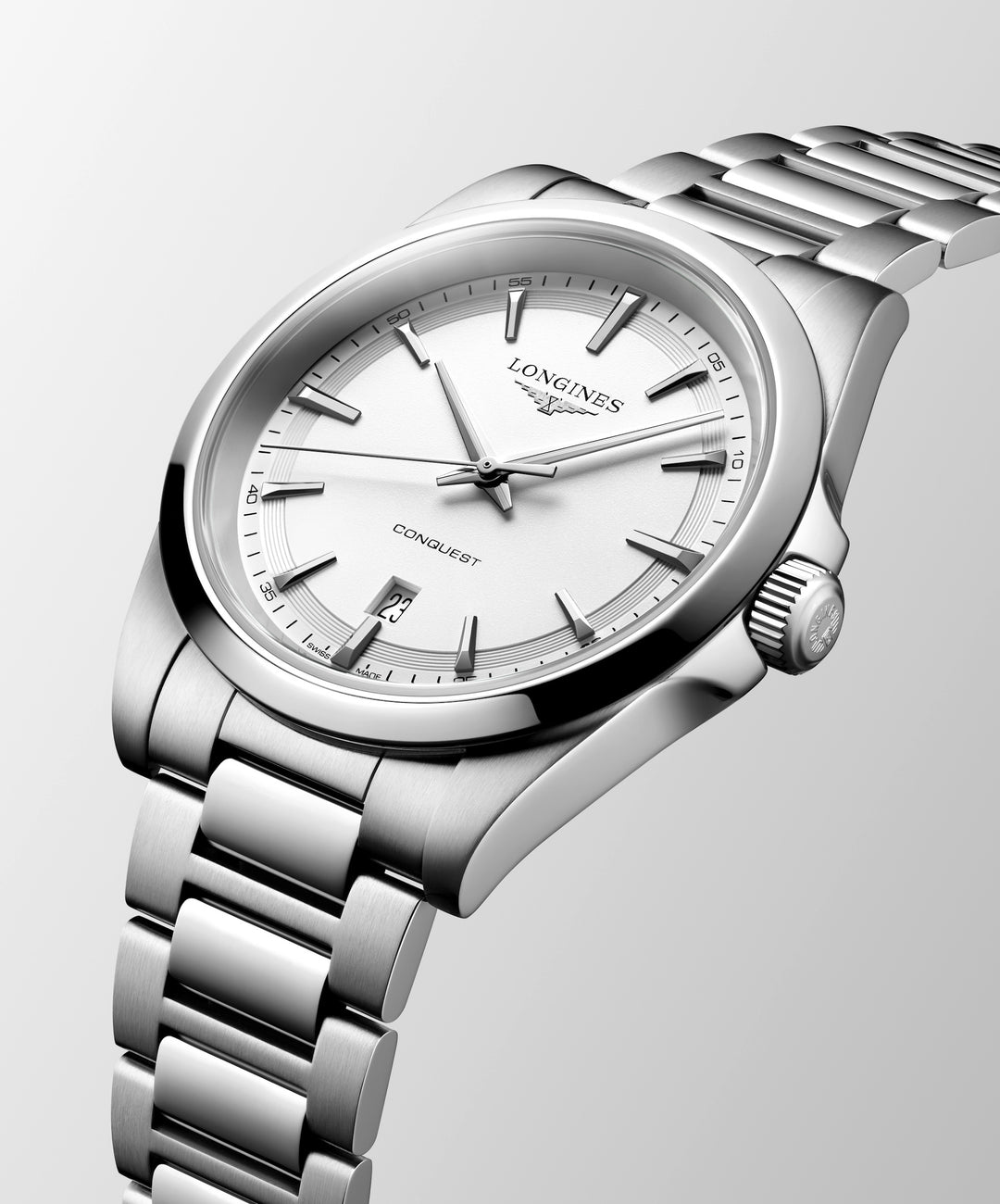 Longines - Conquest - L3.860.4.12.6 – Quarzwerk – weiß - 41 mm - Herrenuhr bei Juwelier Krebber