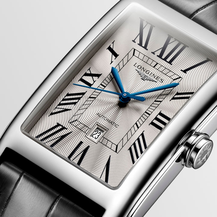 Longines - DolceVita - L5.767.4.71.0 – Automatikwerk – silber, schwarz - 28,20 mm x 47,00 mm - Herrenuhr Klassiker