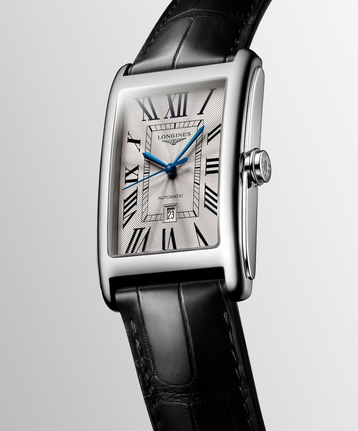 Longines - DolceVita - L5.767.4.71.0 – Automatikwerk – silber, schwarz - 28,20 mm x 47,00 mm - Herrenuhr 