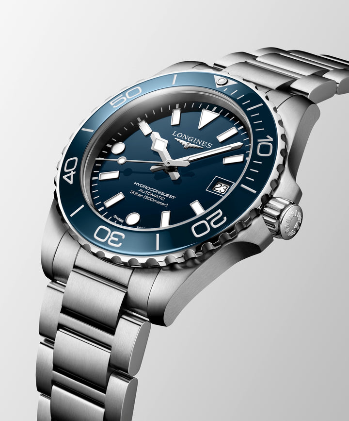 Longines - Hydroconquest - &nbsp;L3.779.4.96.6 – Automatikwerk – blau - 39 mm - Herren- und Damenuhr