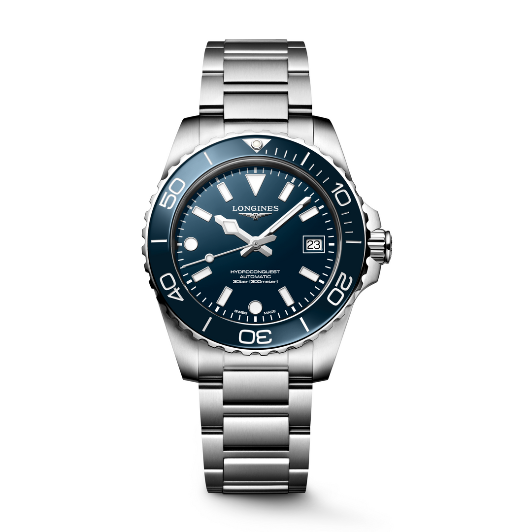 Longines - Hydroconquest - &nbsp;L3.779.4.96.6 – Automatikwerk – blau - 39 mm - Herren- und Damenuhr