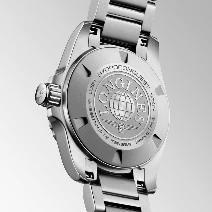 Longines - HydroConquest - L3.369.4.12.6 – Quarzwerk – weiß - 30 mm - Damenuhr aus Edelstahl
