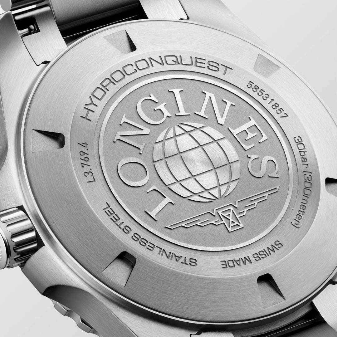 Longines - Hydroconquest - L3.769.4.56.6 – Quarzwerk – Schwarz - 42 mm - Herrenuhr