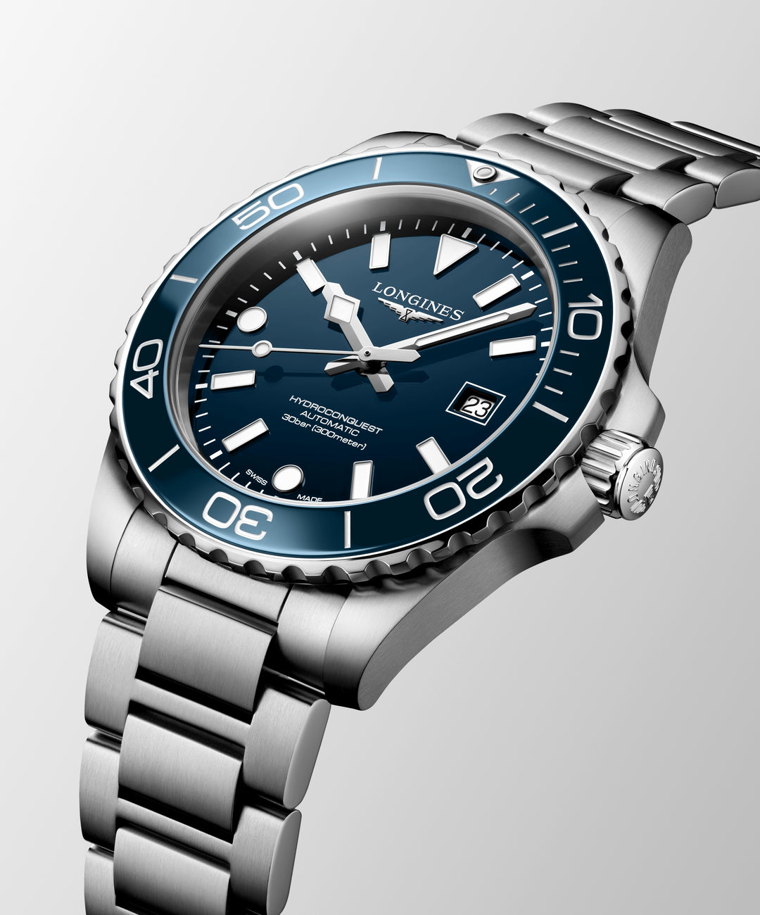 Longines - Hydroconquest - L3.788.4.96.6 – Automatikwerk – blau - 42 mm - Herrenuhr in Mönchengladbach kaufen