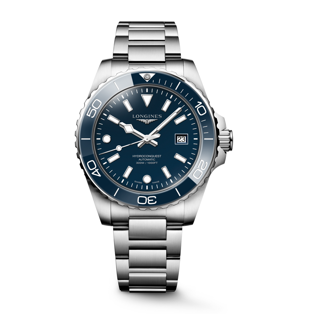 Longines - Hydroconquest - L3.788.4.96.6 – Automatikwerk – blau - 42 mm - Herrenuhr