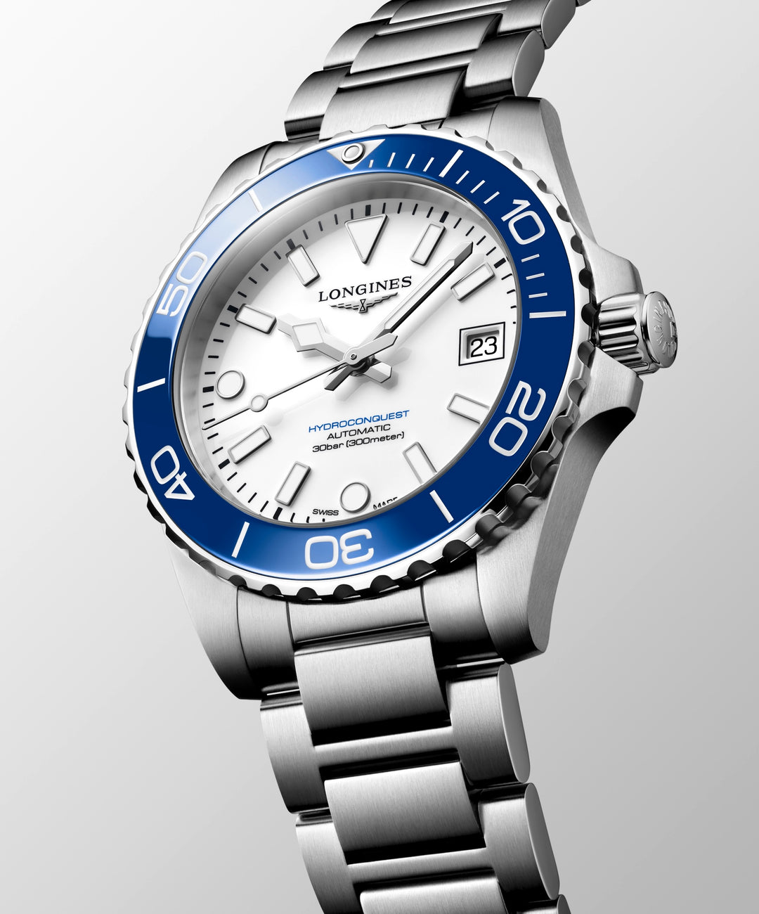Longines - Hydroconquest Sylt Edition - L3.779.4.19.6 – Automatikwerk – weiß, blau - 39 mm - Herren- und Damenuhr