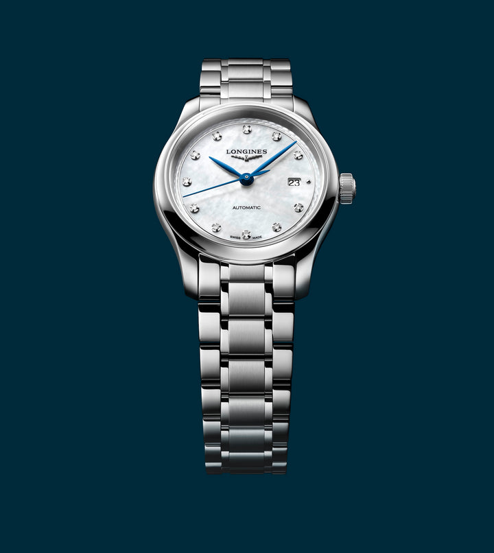 Longines - Master Collection - L2.449.4.87.6 – Automatikwerk – weiß - 30 mm - Damenuhr