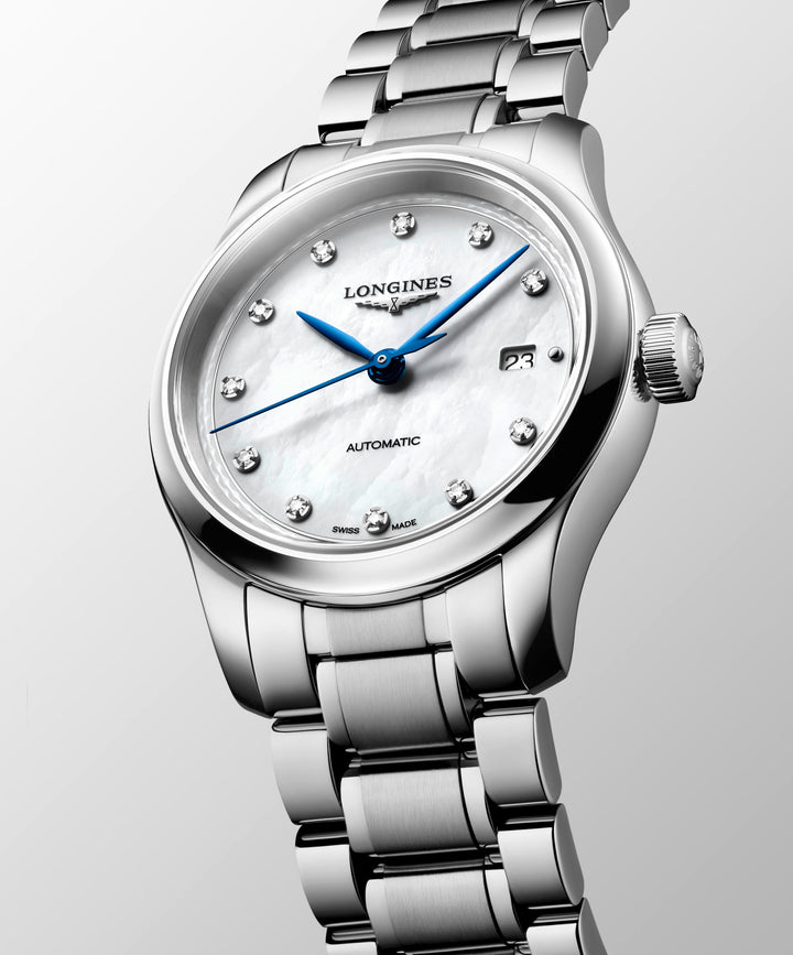 Longines - Master Collection - L2.449.4.87.6 – Automatikwerk – weiß - 30 mm - Damenuhr