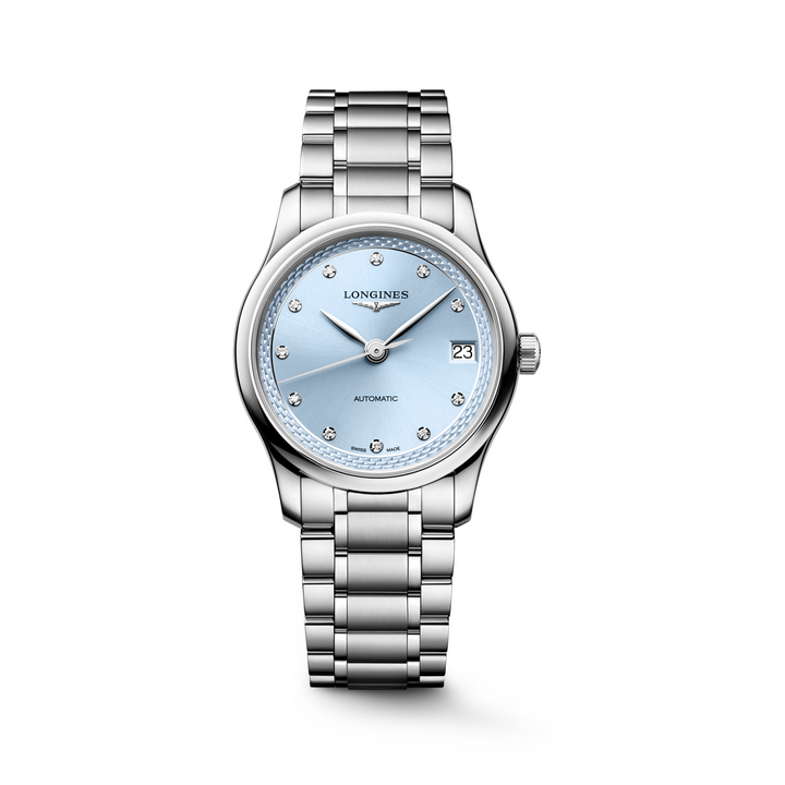 Longines - Master Collection - L2.450.4.97.6 – Automatikwerk – Hellblau - 34 mm - Damenuhr