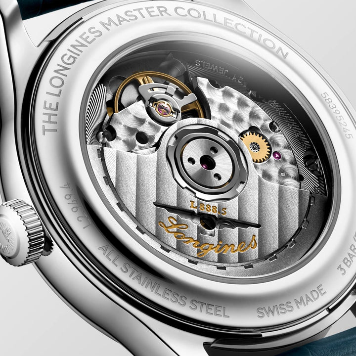 Longines - Master Collection - L2.949.4.93.2 – Automatikwerk – blau - 39 mm - Herrenuhr