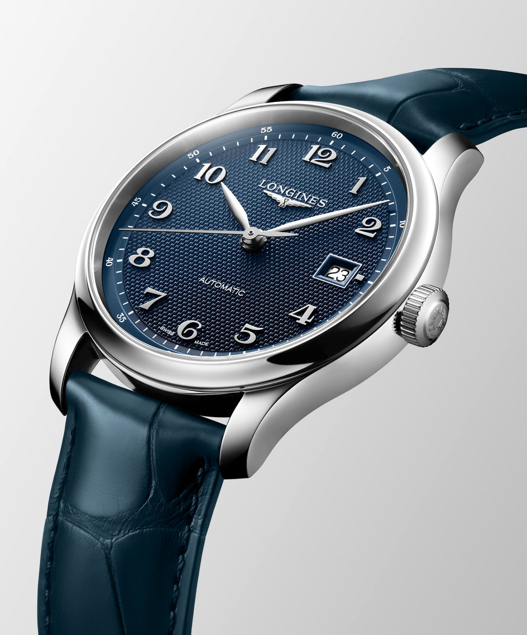 Longines - Master Collection - L2.949.4.93.2 – Automatikwerk – blau - 39 mm - Herrenuhr bei Juwelier Krebber in Mönchengladbach