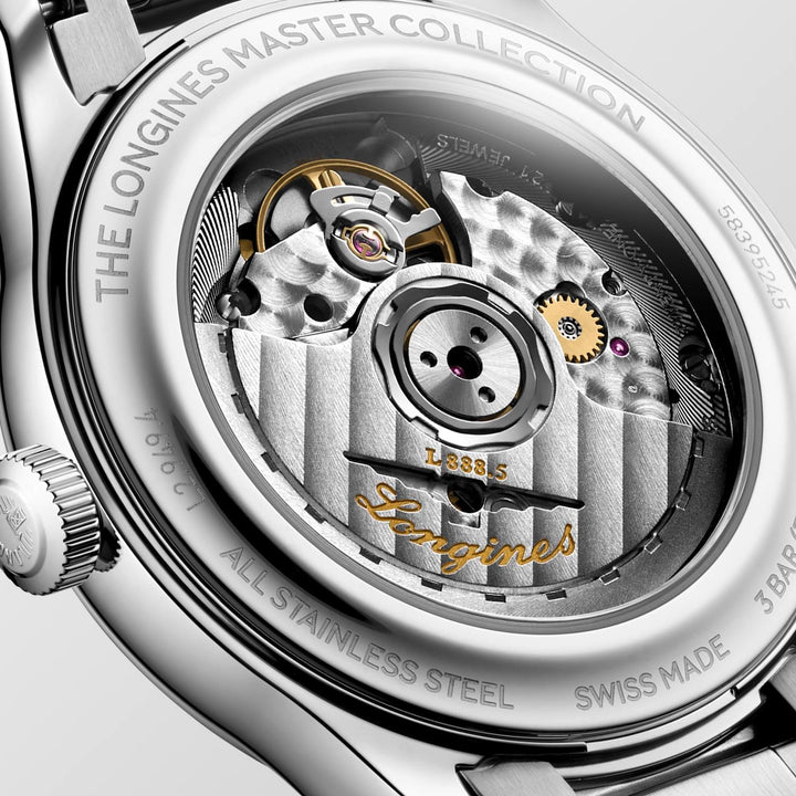 Longines - Master Collection - L2.949.4.99.6 – Automatikwerk – hellblau - 39 mm - Herrenuhr
