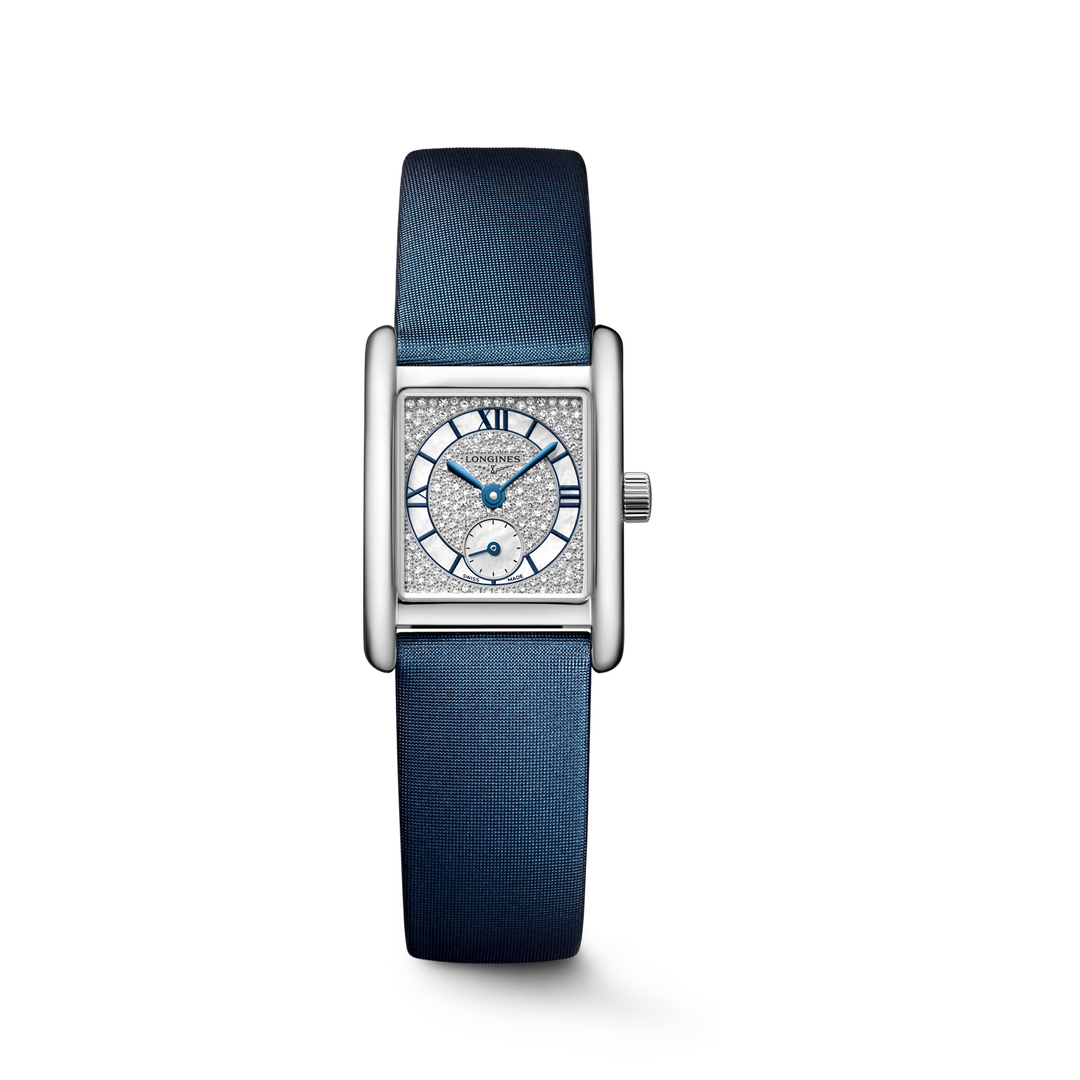 Longines - Mini DolceVita - L5.200.4.87.2 – Quarzwerk – weiß - 21,5 mm x 29 mm - Damenuhr