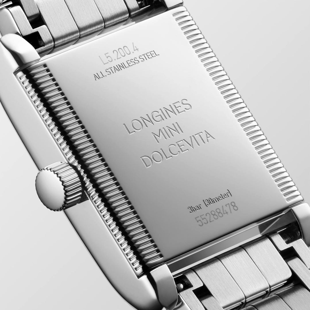 Longines - Mini DolceVita - L5.200.4.87.6 – Quarzwerk- weiß- 21,5 mm x 29 mm - Damenuhr