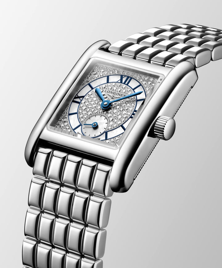 Longines - Mini DolceVita - L5.200.4.87.6 – Quarzwerk- weiß- 21,5 mm x 29 mm - Damenuhr in Mönchengladbach