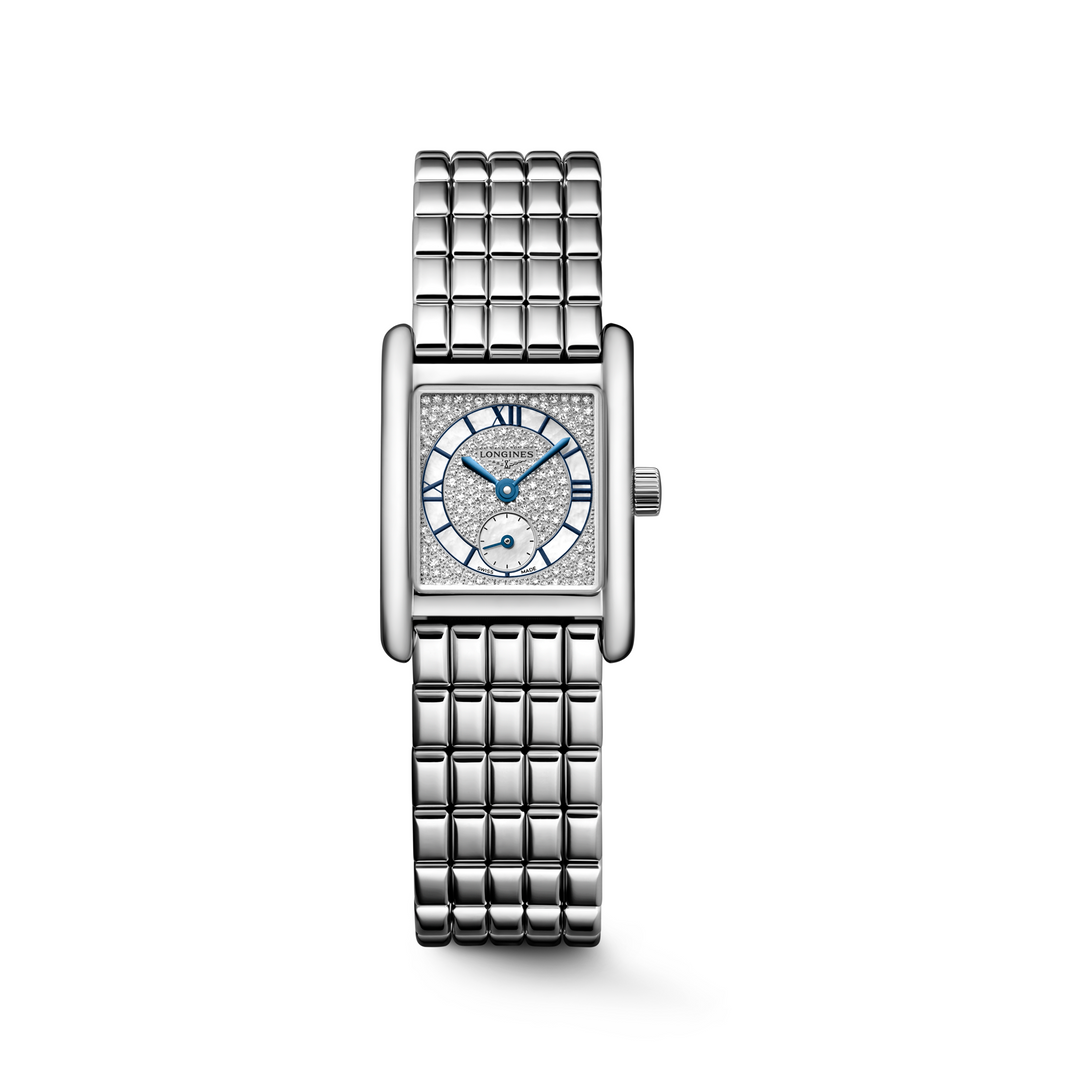 Longines - Mini DolceVita - L5.200.4.87.6 – Quarzwerk- weiß- 21,5 mm x 29 mm - Damenuhr
