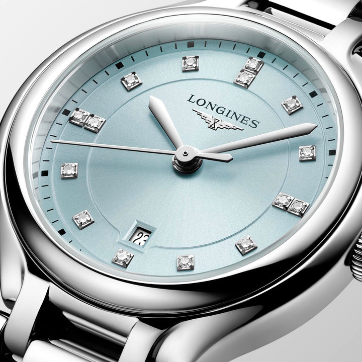 Longines - PrimaLuna - L8.142.4.97.6 – Quarzwerk – türkis - 30 mm - Damenuhr in türkis/ mint