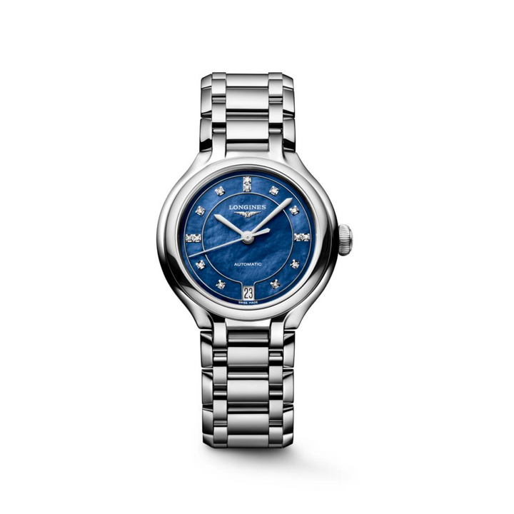Longines - PrimaLuna- L8.124.4.97.6 – Automatikwerk – blau - 34 mm - Damenuhr